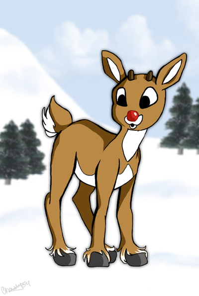 free animated rudolph clipart - photo #28